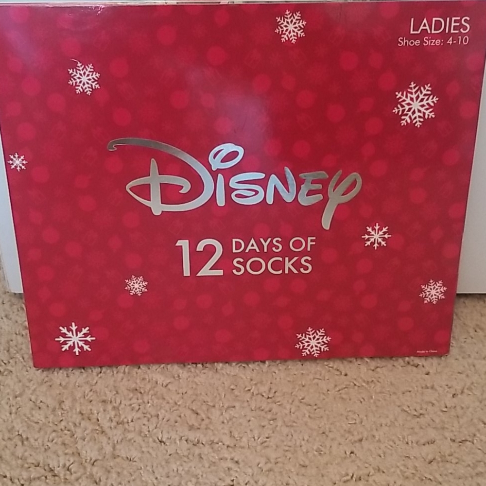 Disney 12 Days of Socks NWT